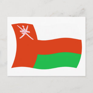 Oman Flag Postkarte