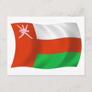 Oman Flag Postkarte