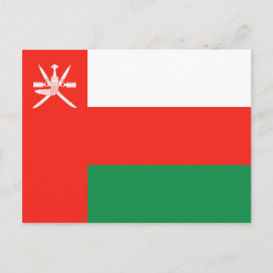 Oman Flag Postkarte