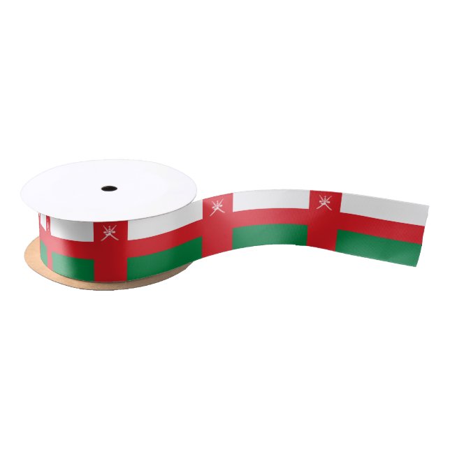 Oman Flag Satinband (Spule)