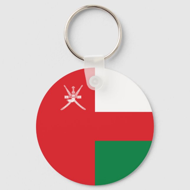 Oman Flag Schlüsselanhänger (Vorderseite)