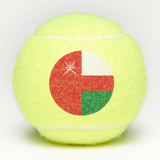 Oman Flag Tennisbälle (Vorderseite)