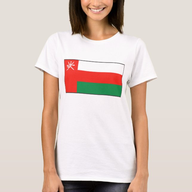 Oman Flag x Map T - Shirt (Vorderseite)