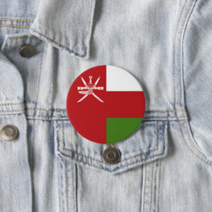 Oman-Flagge Button