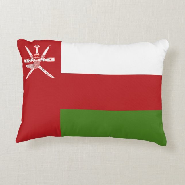 Oman-Flagge Dekokissen (Rückseite)