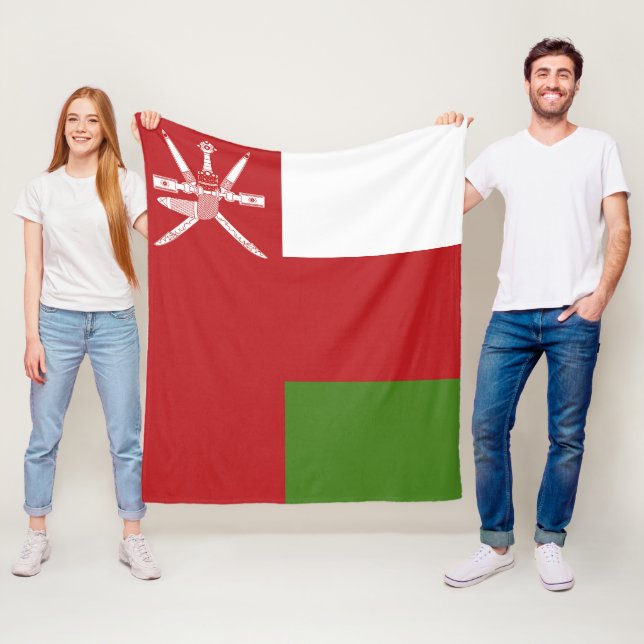 Oman-Flagge Fleecedecke (Beispiel)