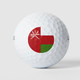 Oman-Flagge Golfball