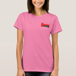 Oman-Flagge + Karte T-Shirt