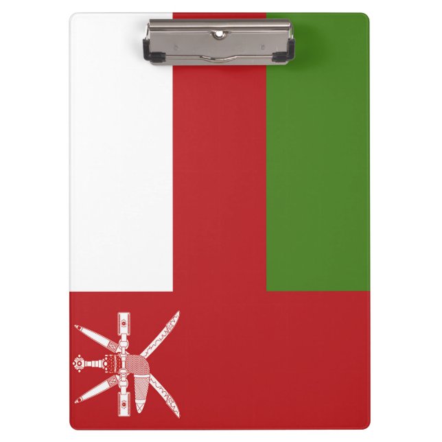Oman-Flagge Klemmbrett (Vorderseite)