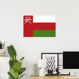 Oman-Flagge Poster
