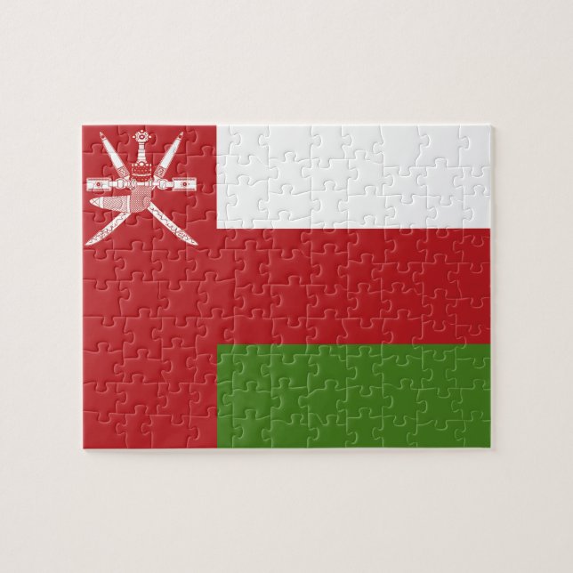 Oman-Flagge Puzzle (Horizontal)