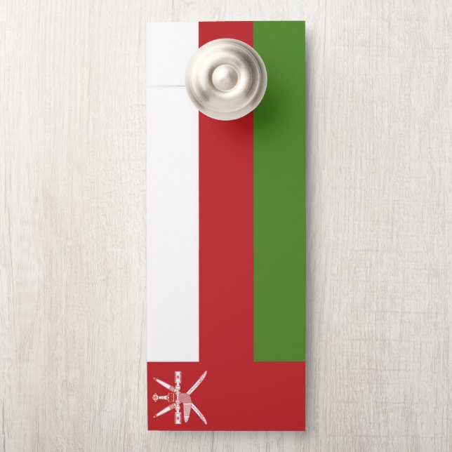 Oman-Flagge Türanhänger (Auf Knauf)