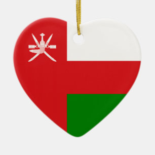 Oman - Flagge von Oman Keramikornament
