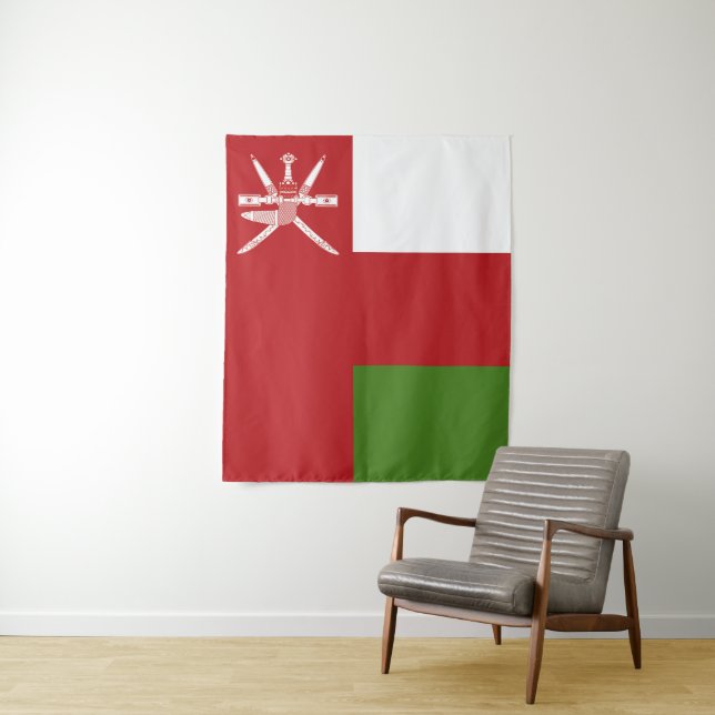 Oman-Flagge Wandteppich (Beispiel)