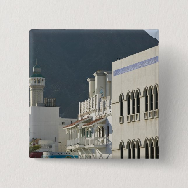 Oman, Maskat, Mutrah. Mutrah Corniche-Moschee und Button (Vorderseite)
