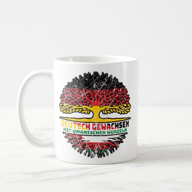 Oman Omanisch Deutsch Deutschland Baum Wurzel Kaffeetasse (Links)