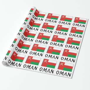 Oman Omanische Flagge Geschenk für jeden Anlass Geschenkpapier