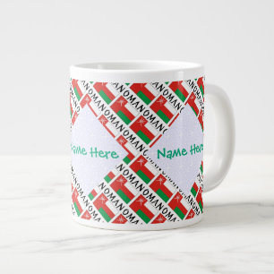 Oman Omanische Flagge Grün Personalisiert  Jumbo-Tasse