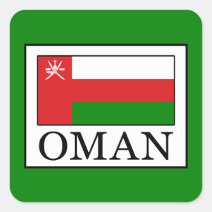 Oman Quadratischer Aufkleber