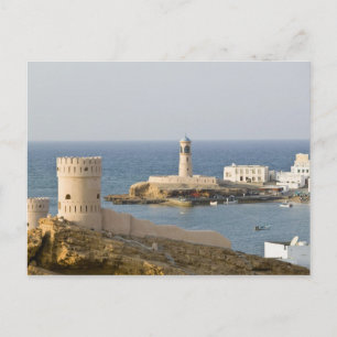 Oman, Region Sharqiya, Sur. Türme von Al Ayajh Postkarte