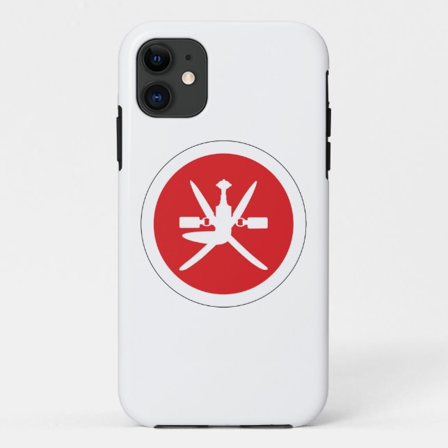 Oman roundel Landesflagge Symbol Luftwaffe Case-Mate iPhone Hülle (Rückseite)