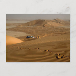 Oman, Rub Al Khali-Wüste, Fahren auf den Dünen Postkarte