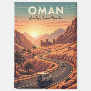 Oman Sunset Travel Magnet