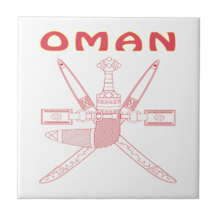 OMAN-Wappen Fliese