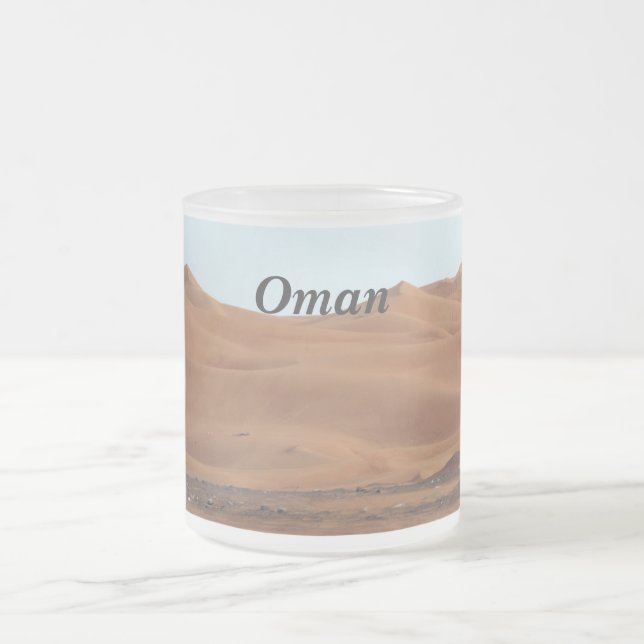 Oman-Wüste Mattglastasse (Mittel)
