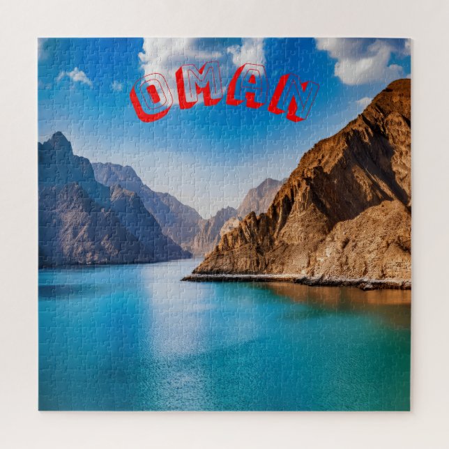 Omans Landschaftliche Landschaft Puzzle (Vertikal)