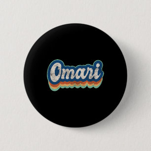 Omari Vorname Junge Vintage Stil 70er 80er Persona Button