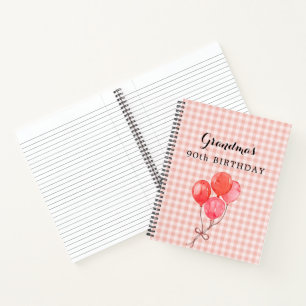 Omas 90. Geburtstag Notizbuch