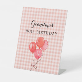 Oma's 90. Geburtstag Sockelschild