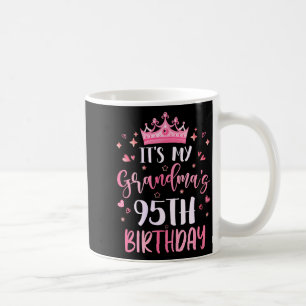 Omas 95. Geburtstag rosa glücklicher 95 Damen Kaffeetasse