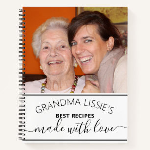 Oma's Best Recipes Cookbook Foto-Notebook Notizbuch