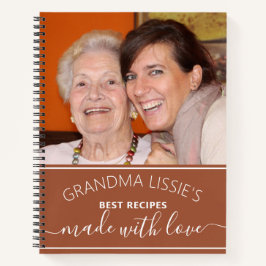 Oma's Best Recipes Terracotta Foto Kochbuch Notizbuch