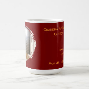 Omas beste Katzenmutter-Foto-Name Rot Kaffeetasse