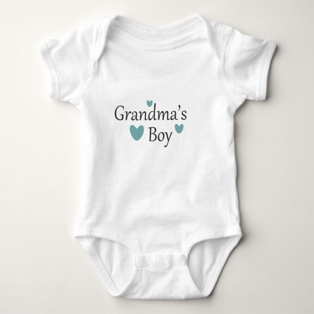 Oma's Boy Baby T-Shirt Baby Strampler (Vorderseite)