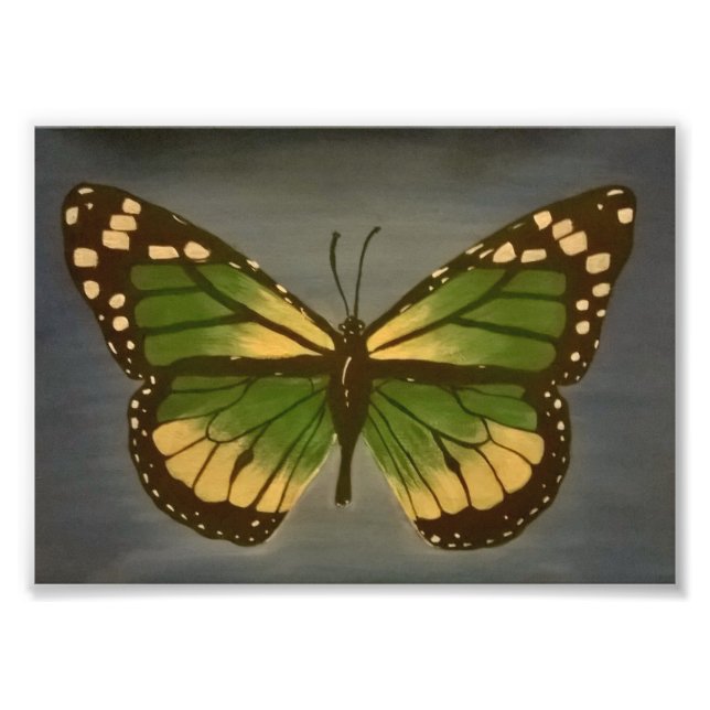 Oma's Butterfly 12x18 Print Fotodruck (Vorne)