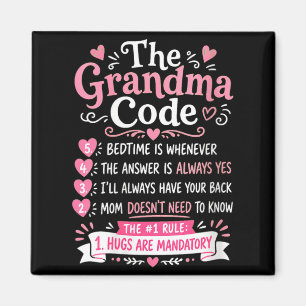 Omas Code Lustig Oma Regeln Damen Magnet