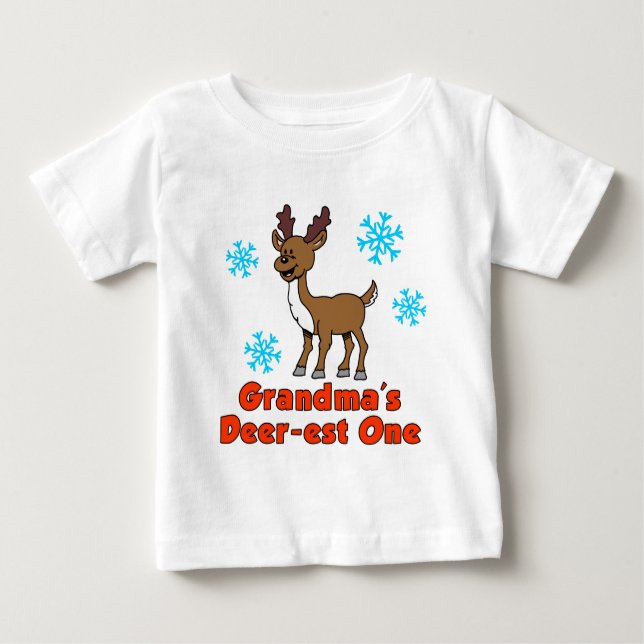 Oma's Deer One Baby T-shirt (Vorderseite)