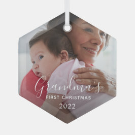 Oma's erstes Weihnachten Ornament Aus Glas