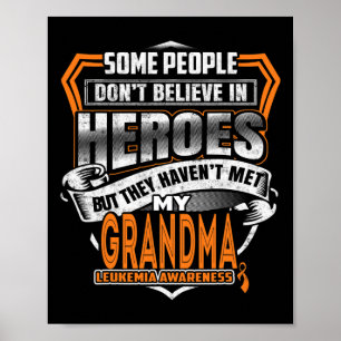 Oma's Fight is my fight Leukämie Awareness 1 Poster
