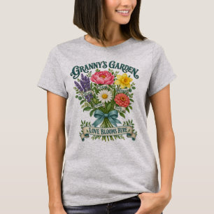 Omas Garten Personalisiertes Enkelkind T-Shirt