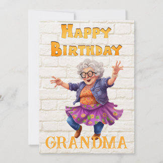 Oma's Geburtstag Feiertagskarte