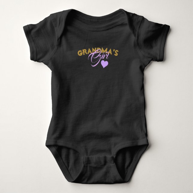 Oma's Girl - Baby Jersey Bodysuit Baby Strampler (Vorderseite)