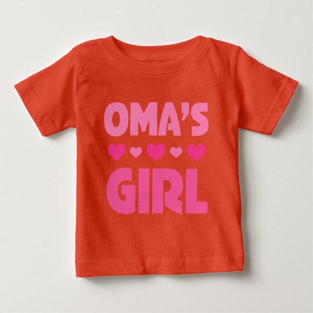 Omas Girl Baby T-shirt (Vorderseite)