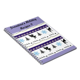 Oma's Holiday Reecipes whimsical Notebook Notizblock