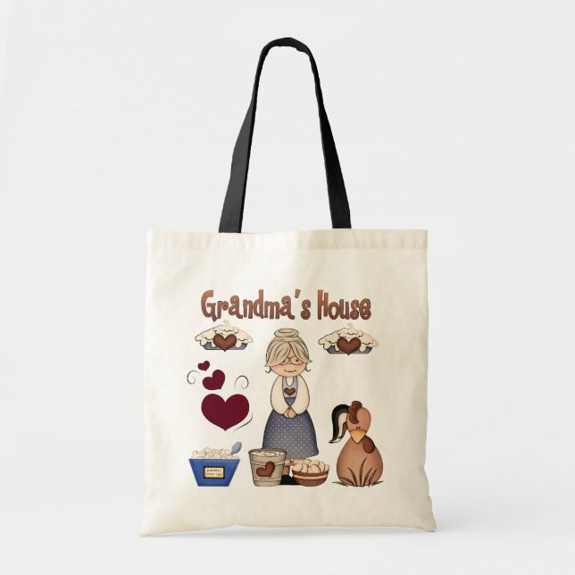 Oma's House Tote Bag Tragetasche (Vorne)