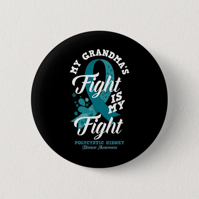 Oma's Kampf ist mein Kampf gegen die polyzystische Button (Vorderseite)